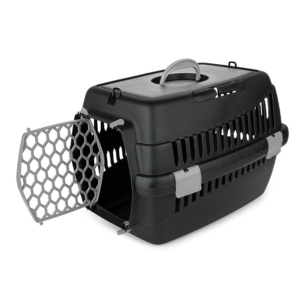 Happet Transporter Teddy M 42x30x30cm szary plastikowy